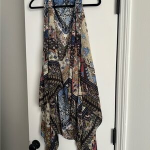 Patterned Multicolor Sleeveless Top/Vest